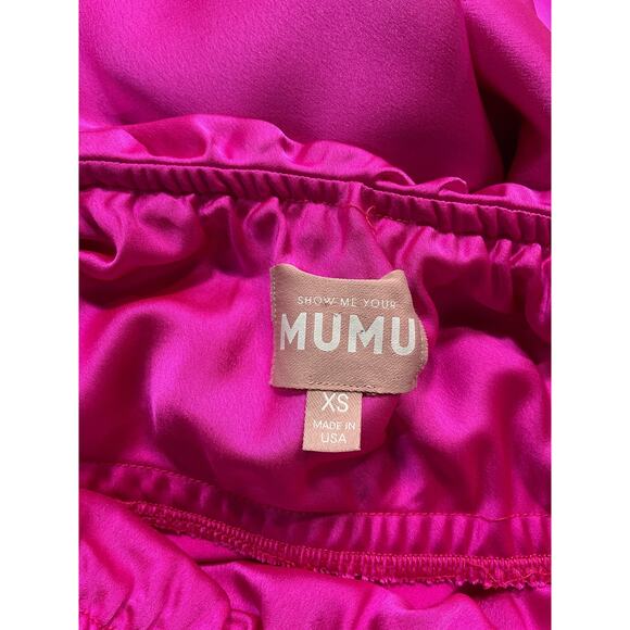 Show Me Your Mumu 'Taylor' Pink Sateen Tube Dress Size XS - Picture 4 of 4